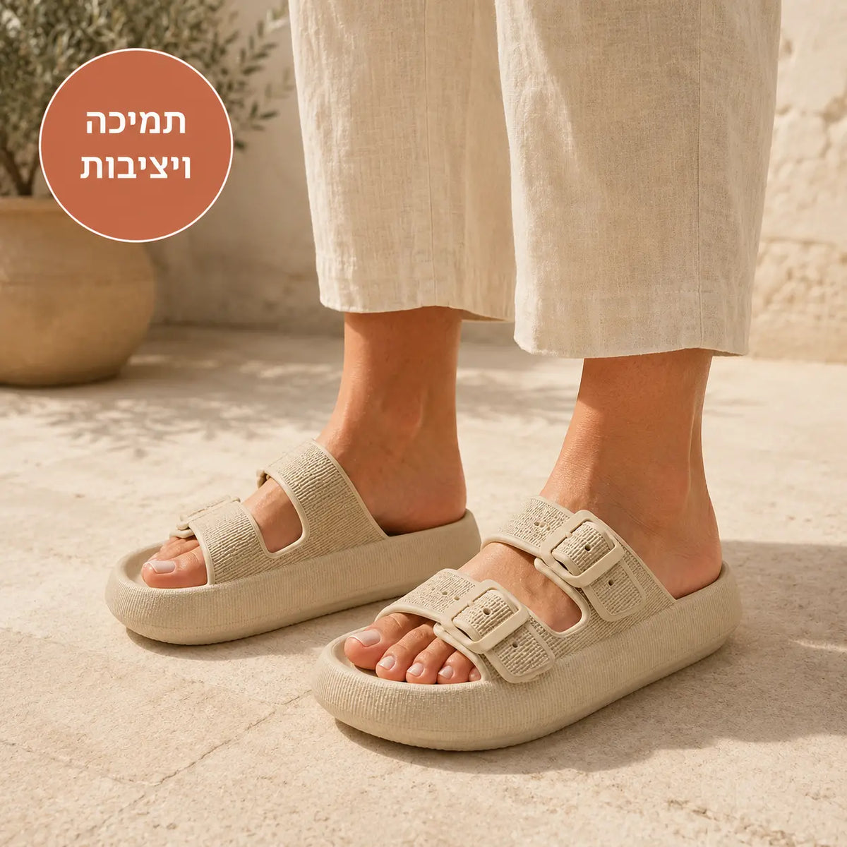 כפכפי נוחות להקלת כאבי הרגליים